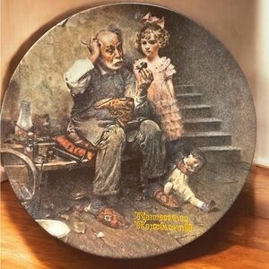Norman Rockwell 'The Cobbler' Limited Edition Collector Plate